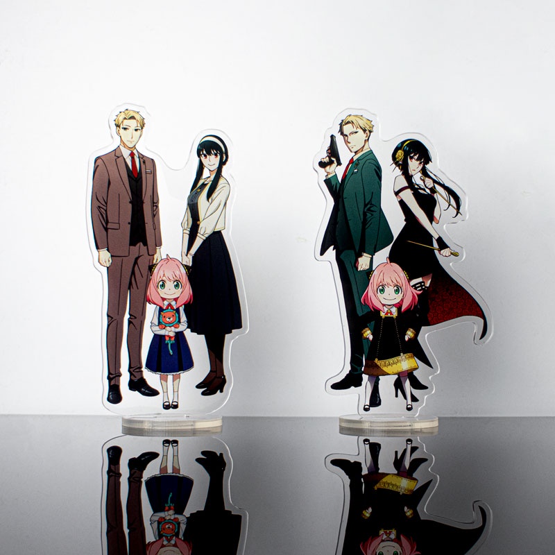 Stand Holder Boneka Action Figure Model Anime SPY FAMILY Wilight Yor Forger Anya Forger Bahan Akrilik Ukuran 15cm