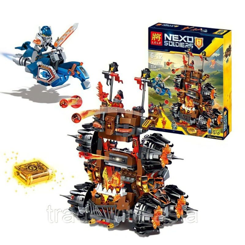 Mainan Anak Brick Nexo Nick Knight Soldier SY566 Clay Ramble Blade