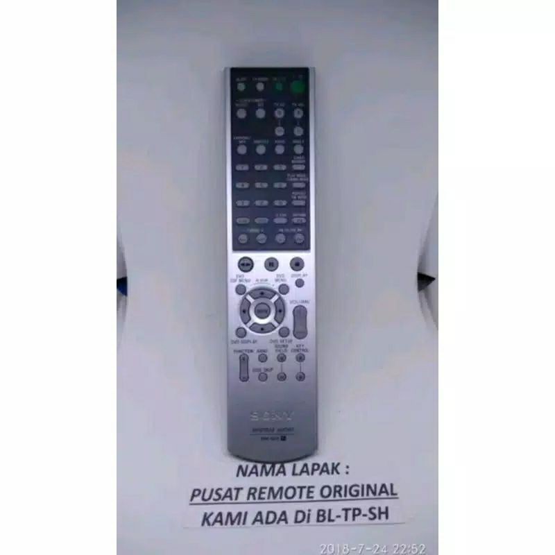 REMOTE DVD HOME THEATER SONY RM-SD5 ORIGINAL ASLI