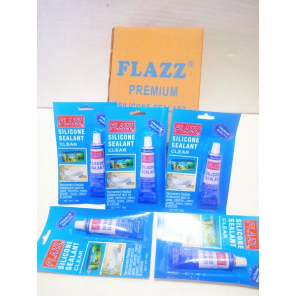 LEM KACA AQUARIUM / Sealant FLAZZ silicone bening Premium