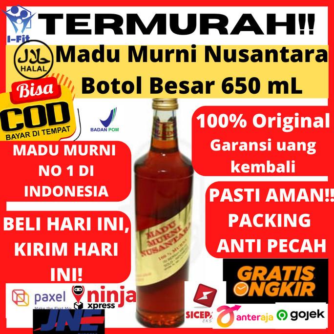 

Madu Murni NUSANTARA 650 mL Besar ORIGINAL 100% HALAL