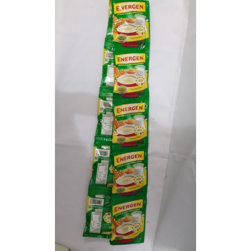 

Energen Sereal Kacang Hijau Renceng 10x29gr (1 Renceng isi 12 Sachets)