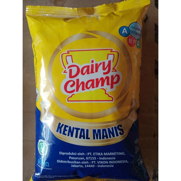 

Dairy Champ Kental Manis 1kg Pouch