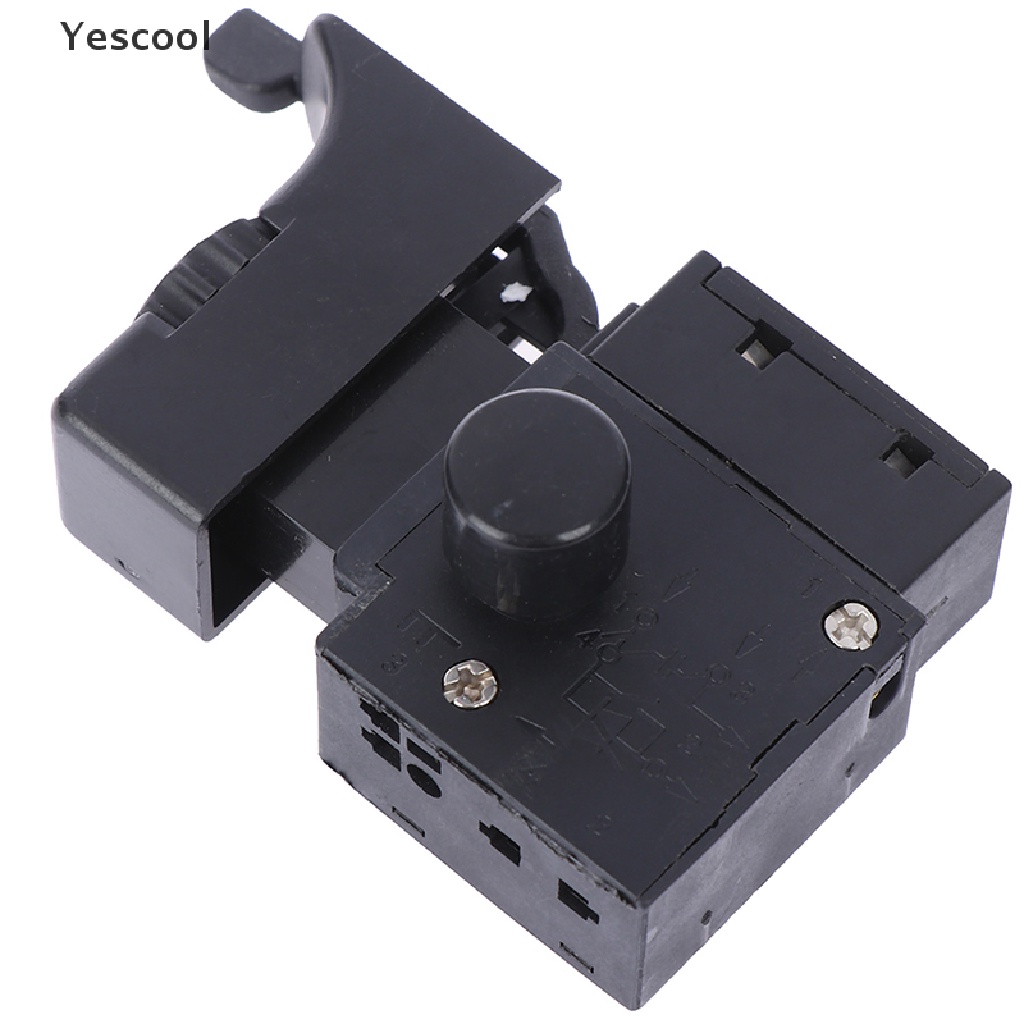 Yescool FA2-4 / 1BEK Saklar Tombol trigger Kontrol Kecepatan Bor Elektrik 6a 250v Warna Hitam