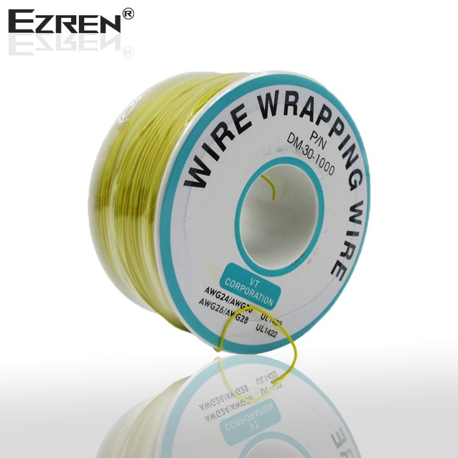 Ezren EZ-0556 Wire Wrapping Kawat Jumper Kabel PCB Breadboard Wrapping - Kuning