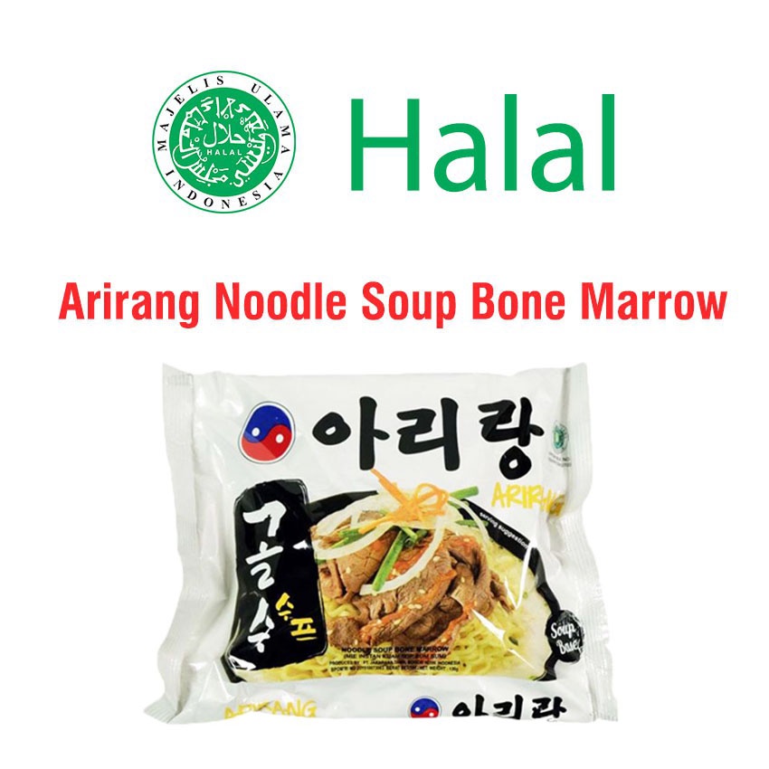 

MIE INSTAN ARIRANG NOODLE SOUP BONE MARROW HALAL MUI