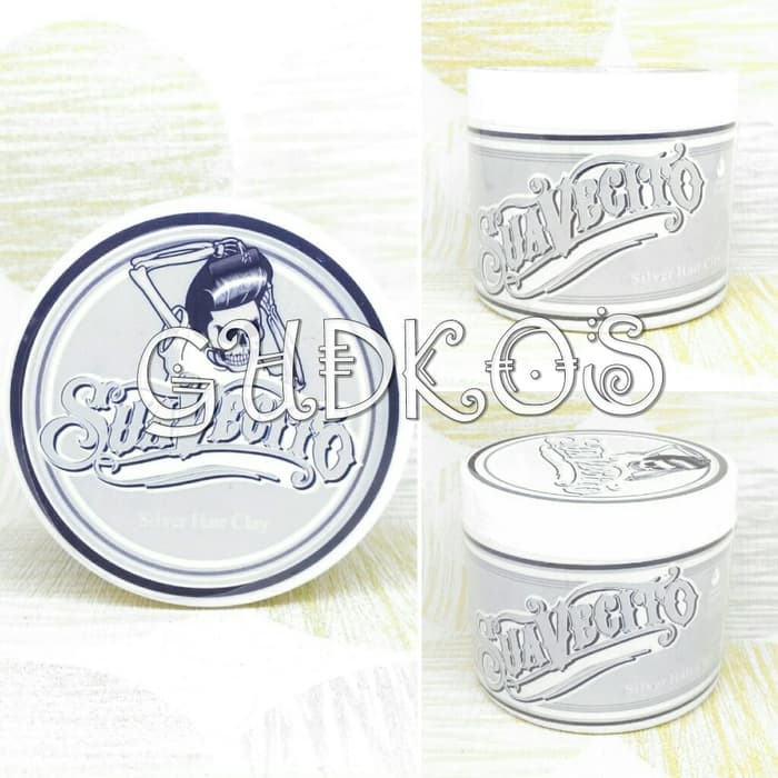 Pomade Suavecito Color/ Wax Clay Pomade Color - SILVER Hair Clay