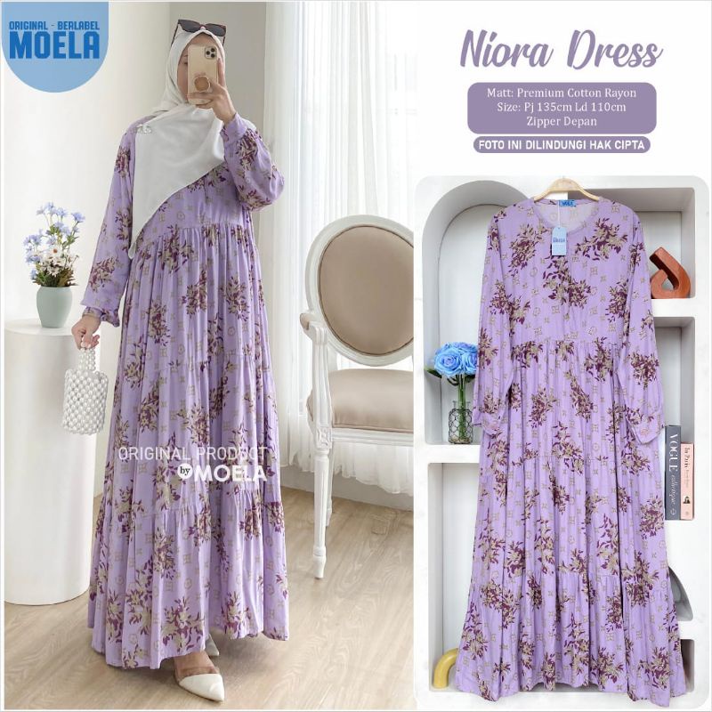 Lines Niora Dress Gamis Jumbo Allsize Busui Premium Catton Rayon Original Ori Moela Berlabel-4