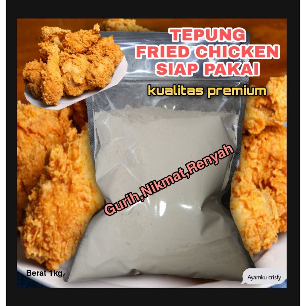 

Tepung premium fried chicken ala kfc