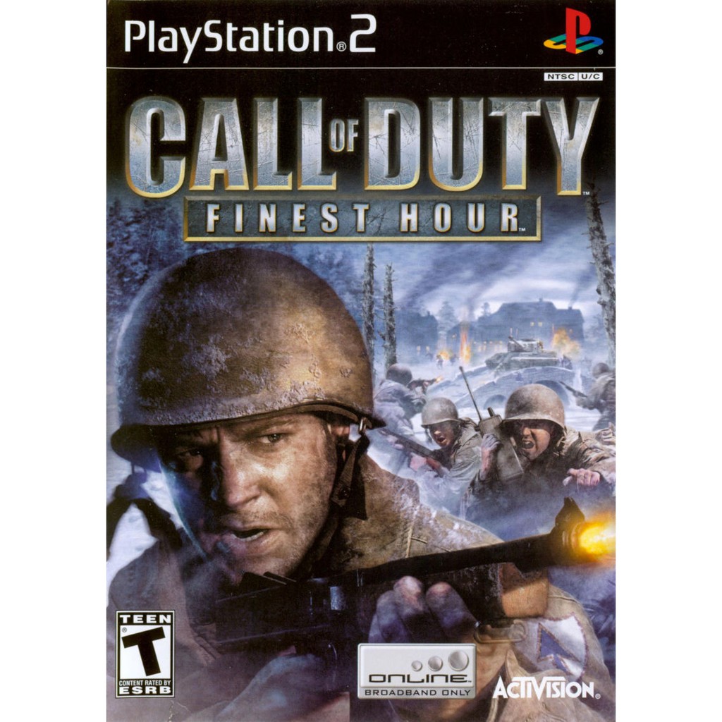 Dvd Kaset Game Ps2 Call Of Duty Finest Hour Shopee Indonesia