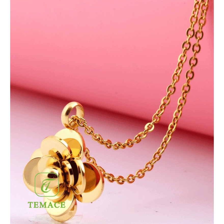 Korea bersih kalung titanium baja merah perempuan colorfast hypoallergenic rantai klavikula 2019 bar