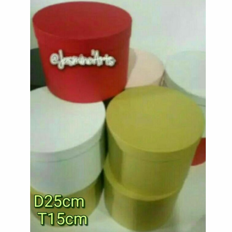 

Gift Box D25T12, D25T15, D25T20, D25T25/Box Bulat/Bloom Box /Round Flower Box /Bloom Box / Box Bunga