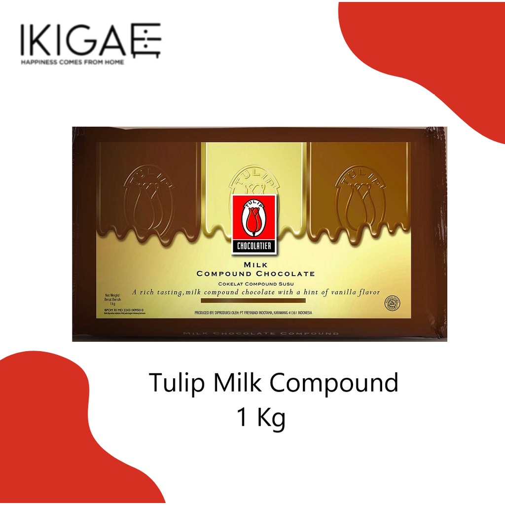 TULIP DARK/ MILK/ WHITE CHOCOLATE / COKELAT COMPOUND 1 KG