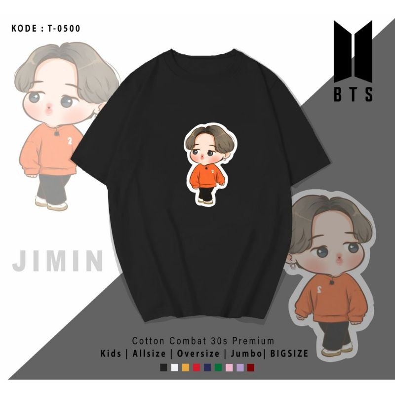 T-SHIRT / TUMBLR TEE TINY BT21 BTS / UNISEX COTTON 30S PREMIUM