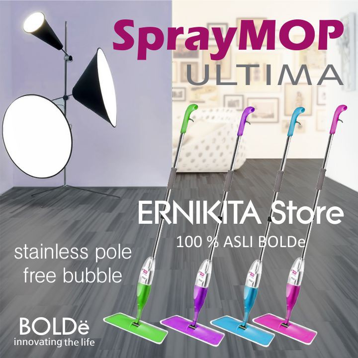 BOLDe SPRAY MOP ULTIMA 1 KAIN MICROFIBER - Tongkat Stainless