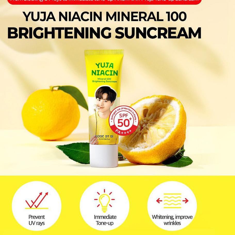 MAR-155 SHARE SOMEBYMI YUJA NIACIN MINERAL BRIGHTENING SUNCREAM SOME BY MI SHARE IN JAR SUNSCREEN SU