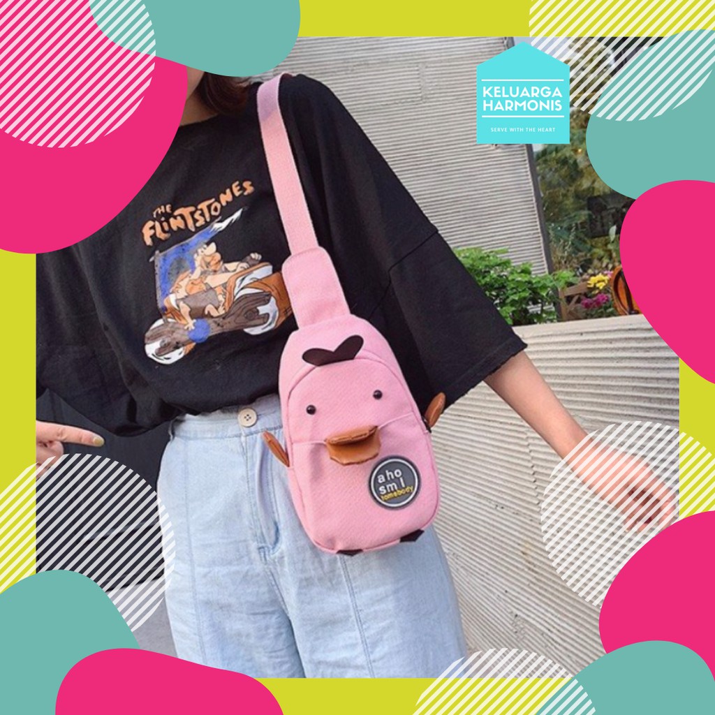 Tas Selempang Bebek Warna Kuning