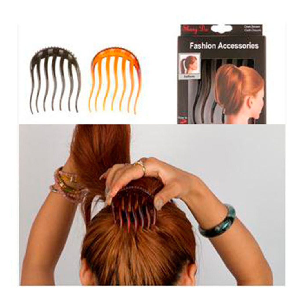 [Bayar Di Tempat]Hot Sale Durable Ponytail Hair Clip Bumpits Bouffant Comb Volume Inserts