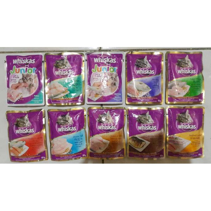 

Harga Promo!! Whiskas pouch 85gr isi 24 pcs