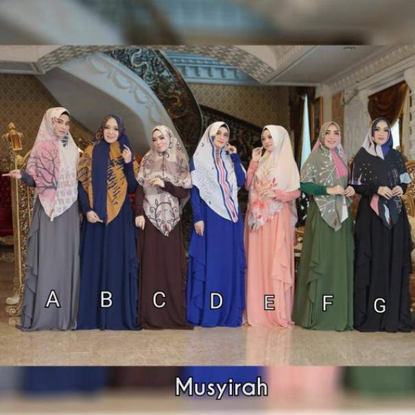 Gamis MUSYIRAH Original by MEGAWARNI