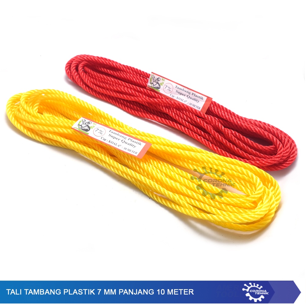 Tali Tambang Plastik 7 mm -  Panjang 10 Meter