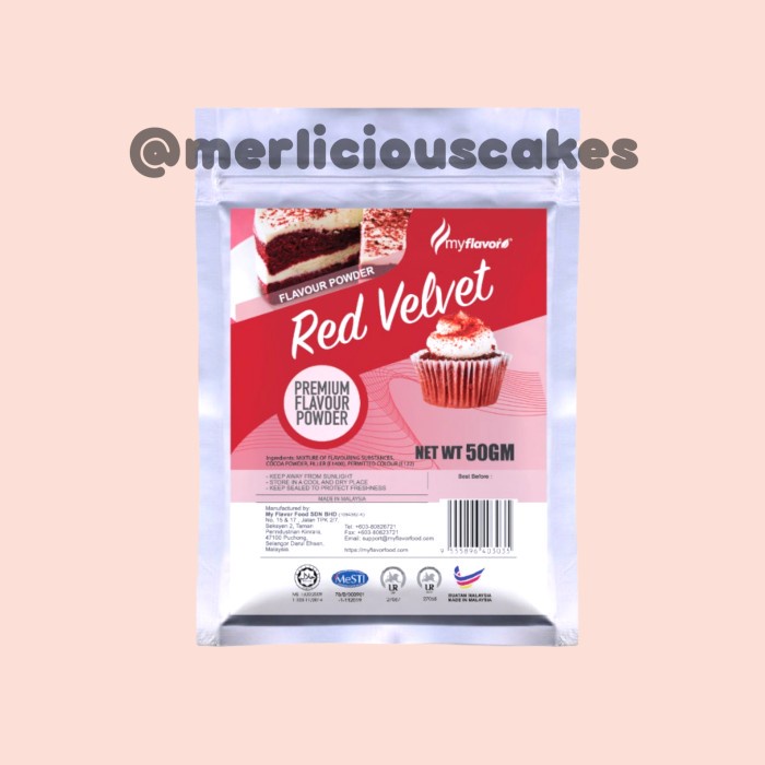 

Red Velvet Flavour Powder My Flavor Perisa Makanan Bubuk Halal