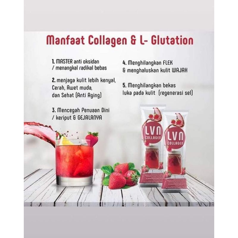 collagen Drink LVN/Stroberi minuman Cantik