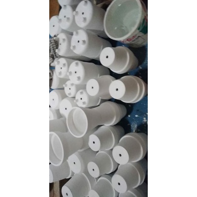 POT MOTIF POLOS TABUNG 10CM