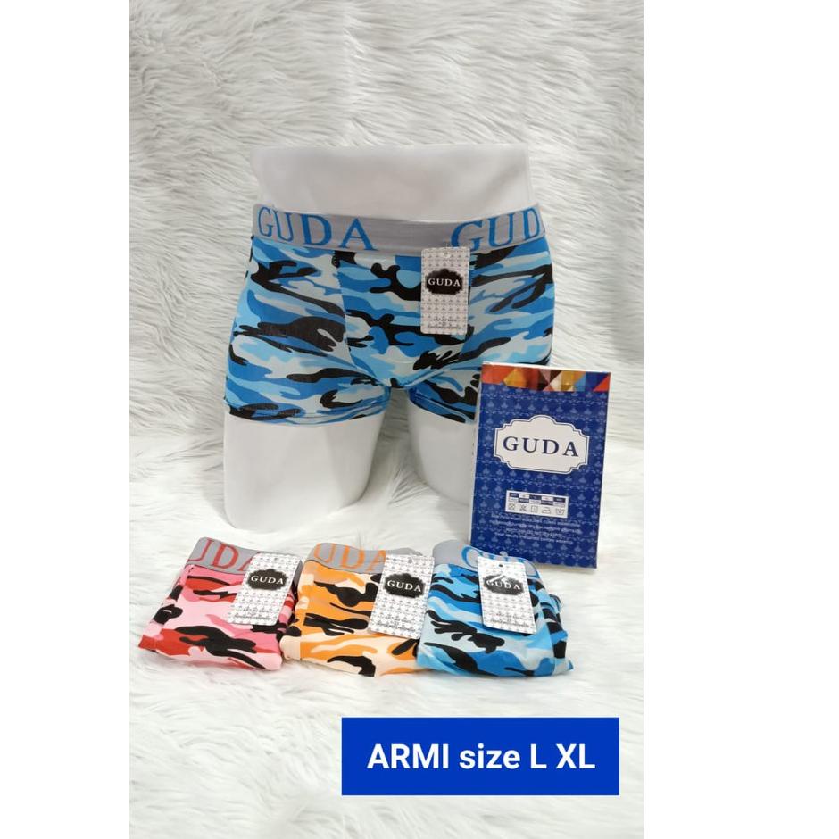 New Promo   3 PCS BOXER PRIA || CELANA DALAM BOXER PRIA GUDA