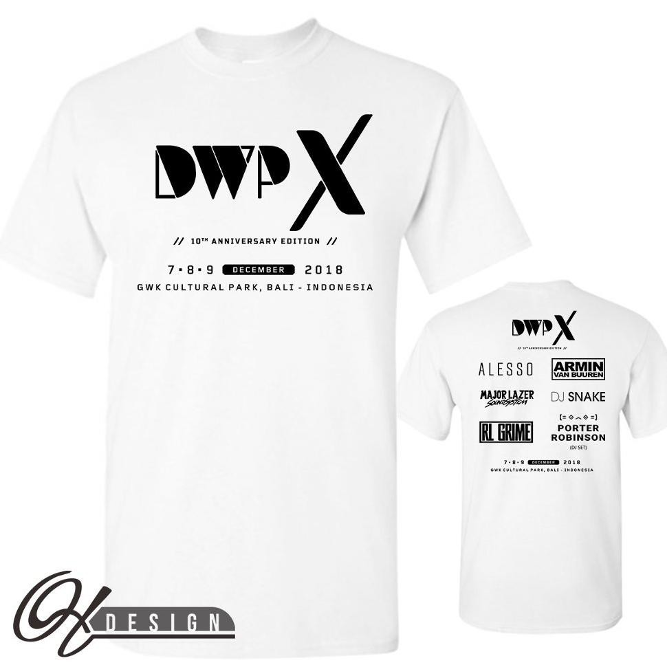 OTD Kaos DWPX Size XXXL DWP 2018 X - 10th Anniversary Edition of Djakarta Warehouse Project Putih