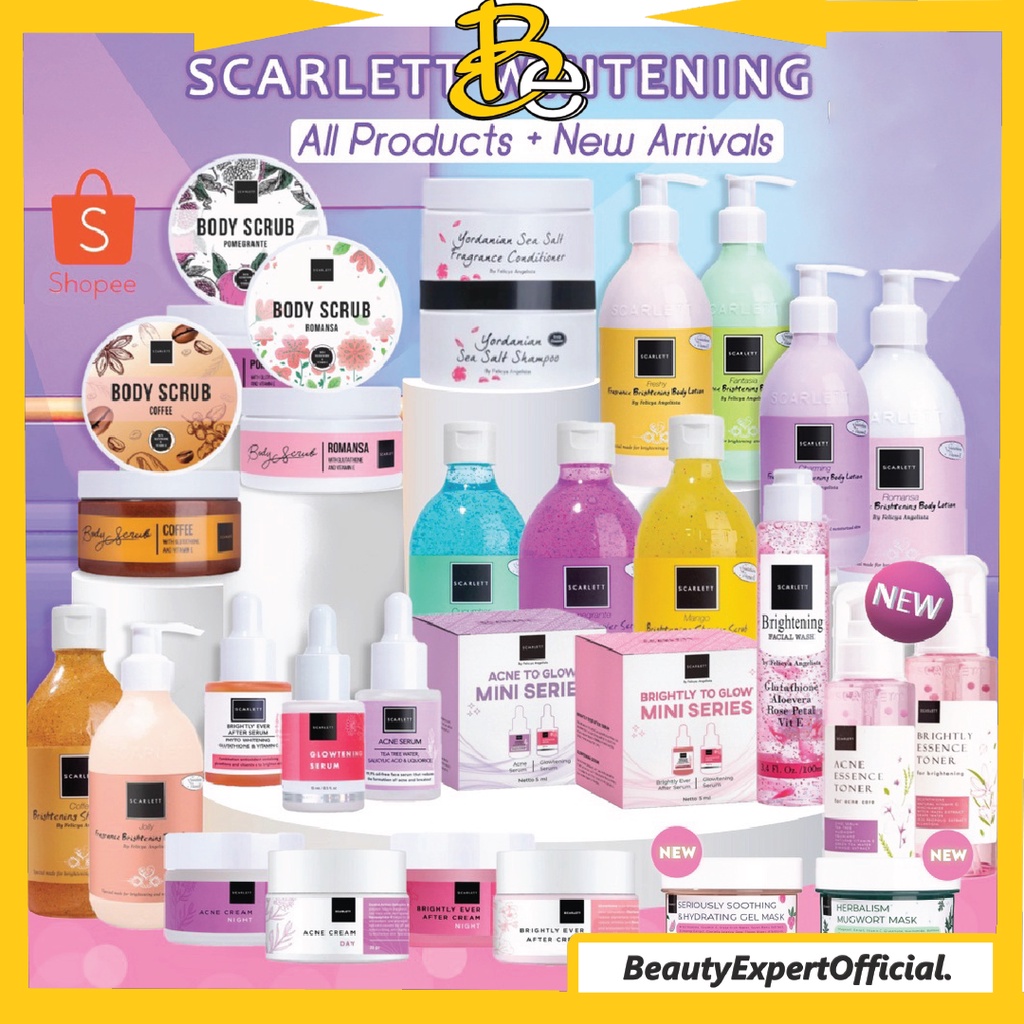 ⭐️ Beauty Expert ⭐️ SCARLETT WHITENING FULL SERIES PAKET LENGKAP By Felicya Angelista - RESMI BPOM 100% ORIGINAL