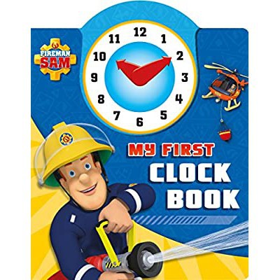 FIREMAN SAM : MY FIRST CLOCK BOOK Original 100%