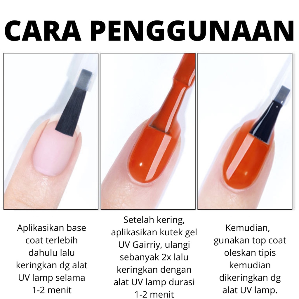 Citadeal - GAIRRIY Kutek Gel UV, Nail Polish Gel, Cat Kuku No 1 - 50