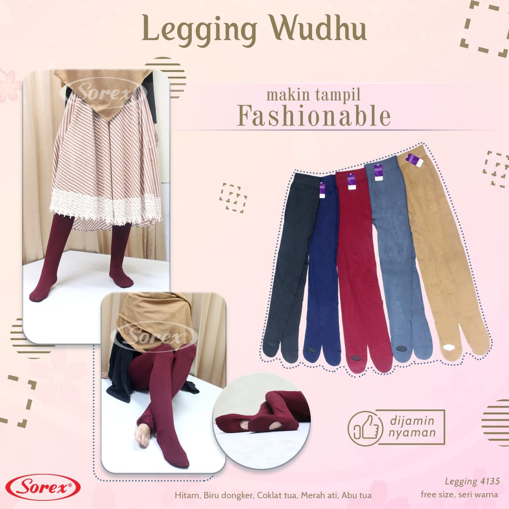 legging wudhu bahan rajut best seller legging sorex 4135