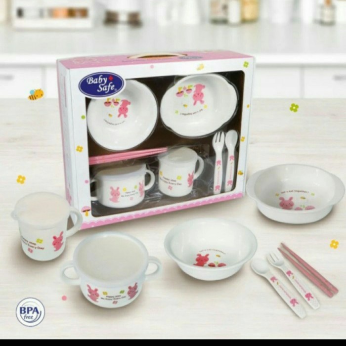 ♥BabyYank♥ BABY SAFE Feeding Set Bayi - Perlengkapan Makan Set Bayi FS606