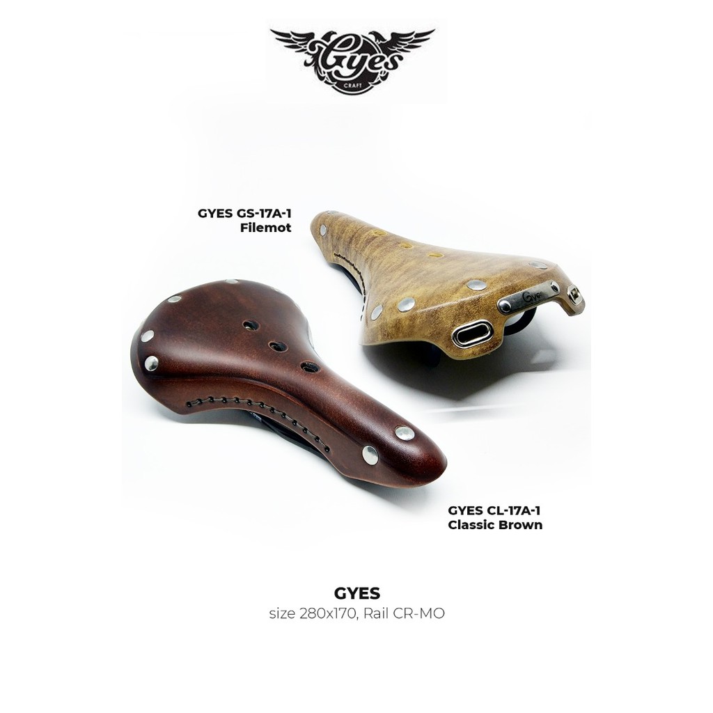 Saddle Sadel Gyes GS - 17A-1 Filemot and Brown