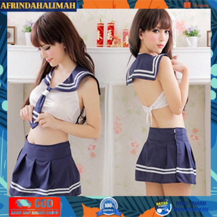 

[TERBARU] Lingerie Jepang Cosplay Set Seragam Sekolah Baqju Lucu Pelajar Jepang - STUDENT NAVY