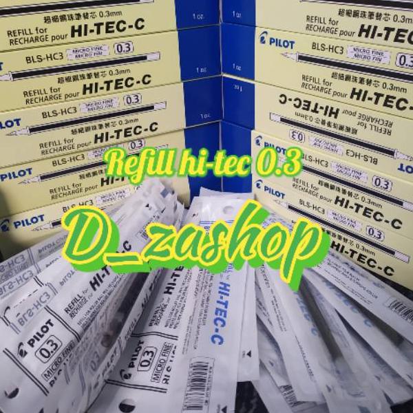 

SQK refill Hitec pilot 0.3 0.4 0.25 mm pen makna hitam dan biru refill hi tech pilot satuan isi ulang hi tech OP45 45