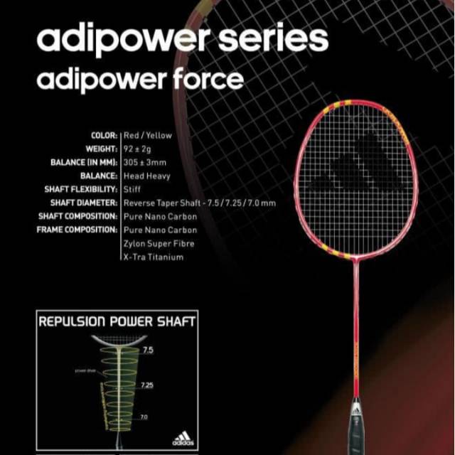 Raket badminton adidas force