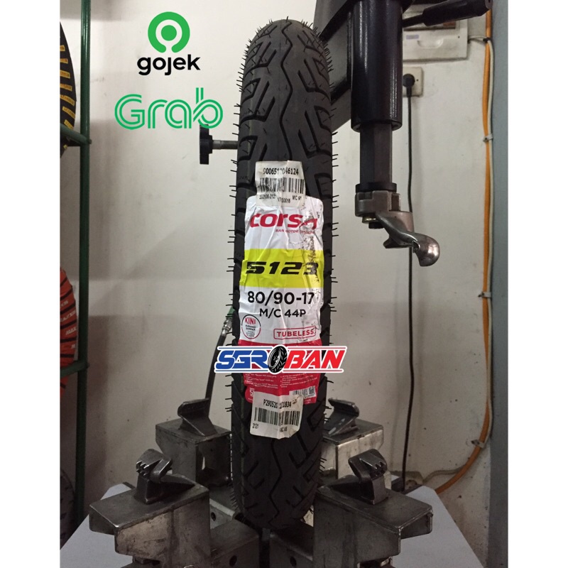 BAN CORSA S123 80/90-17 TUBELESS NOT BATTLAX BT45 RING 17 PROMO