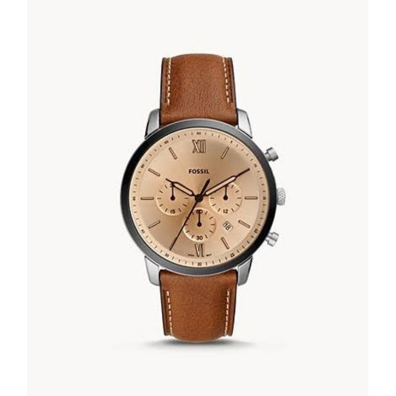 FOSSIL FS5627 JAM TANGAN COWOK STRAP KULIT BROWN LEATHER NEW ARRIVAL