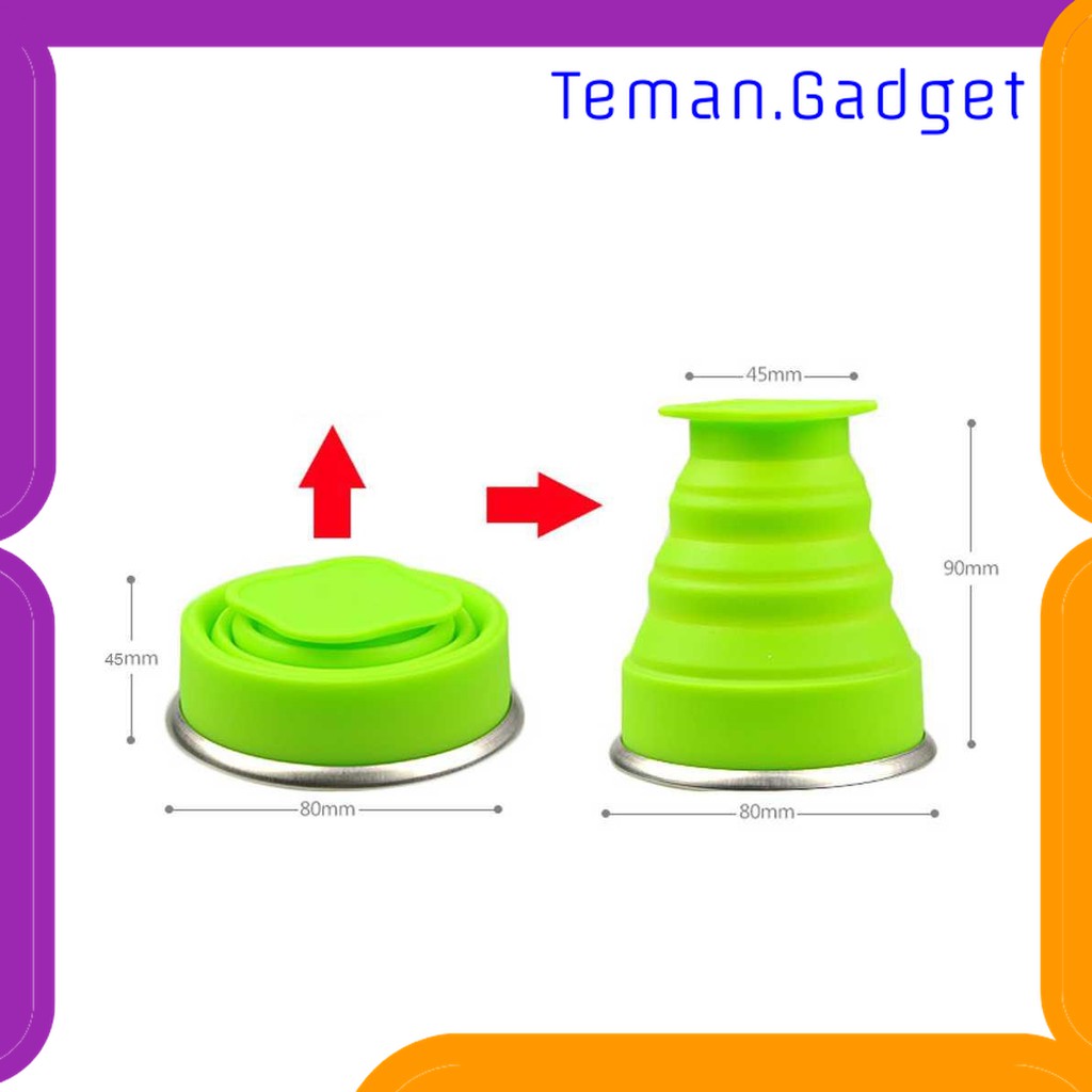 TC-PD014 GELAS LIPAT SILIKON FOLDABLE 200ML - GYBL559