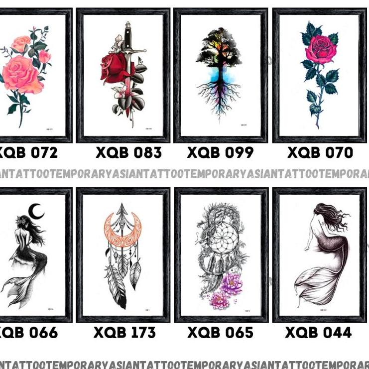 ♪ TATTO TEMPORARY /TATO TEMPORER/TATTO TEMPORER/TATO KULIT/TATO ANTI AIR/TATTO BISA HILANG/BUNGA KEC