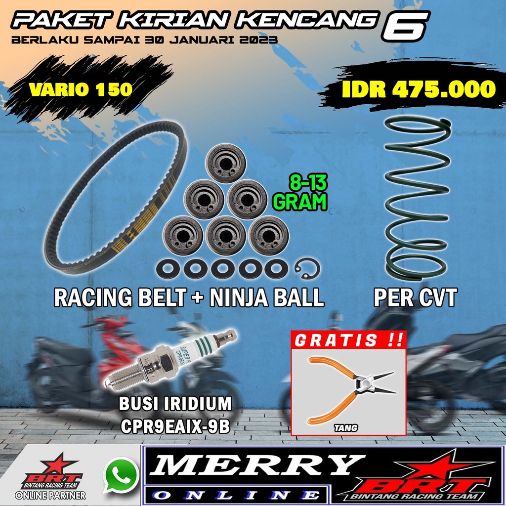 Paket Kirian Kencang BRT Vario 125 Vario 150 PCX 150