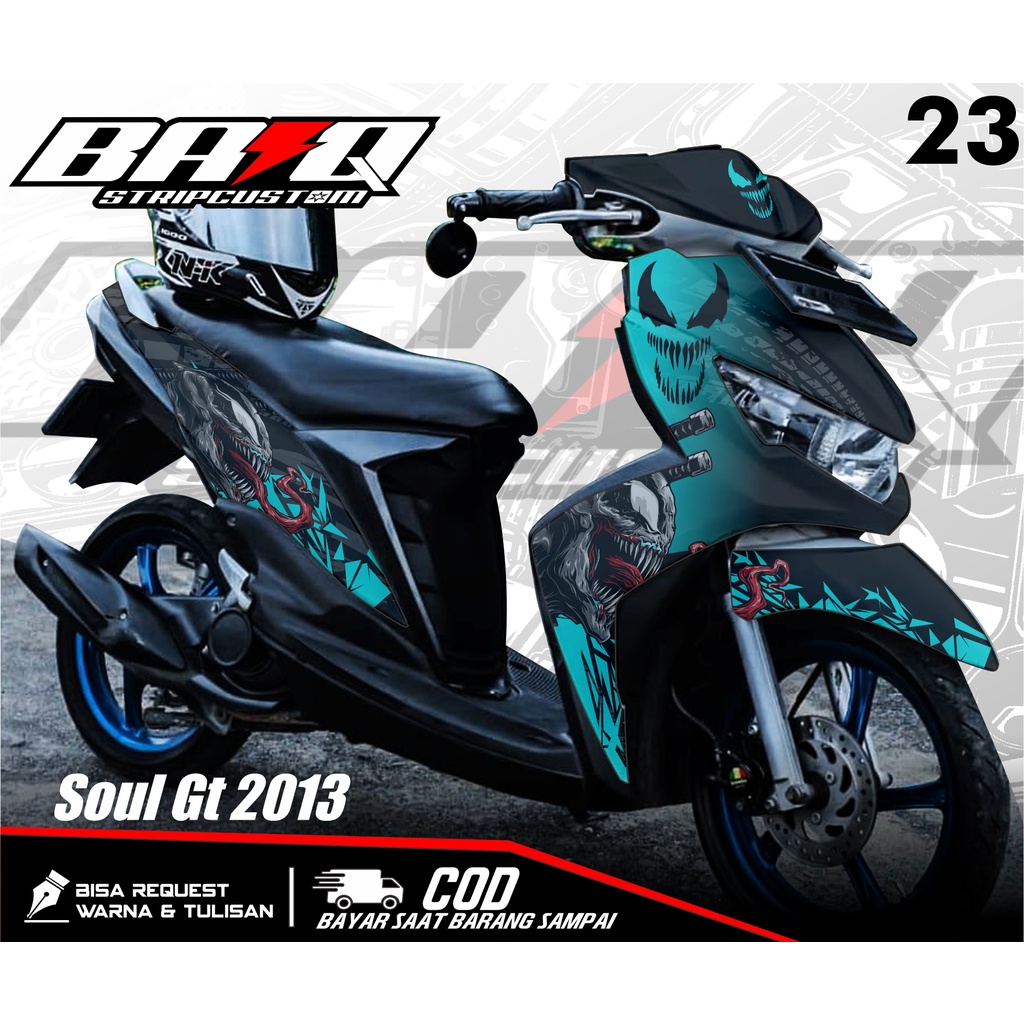 Decal MIO SOUL GT 2013 - Decal Variasi list Yamaha MIO SOUL VENOM Full Body