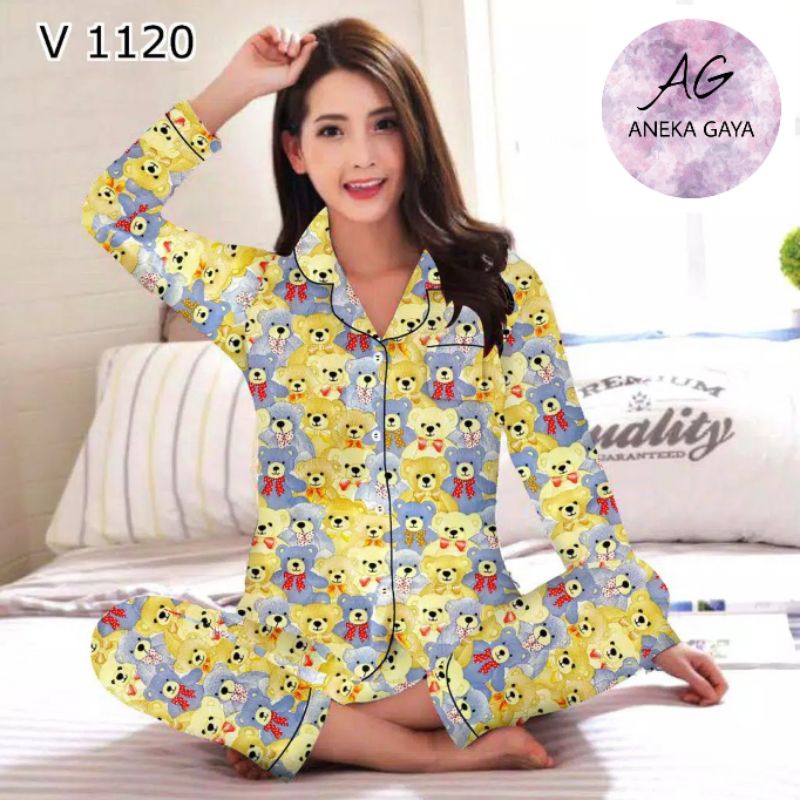 BAJU TIDUR MOTIF LUCU BAGUS MODEL TERBARU