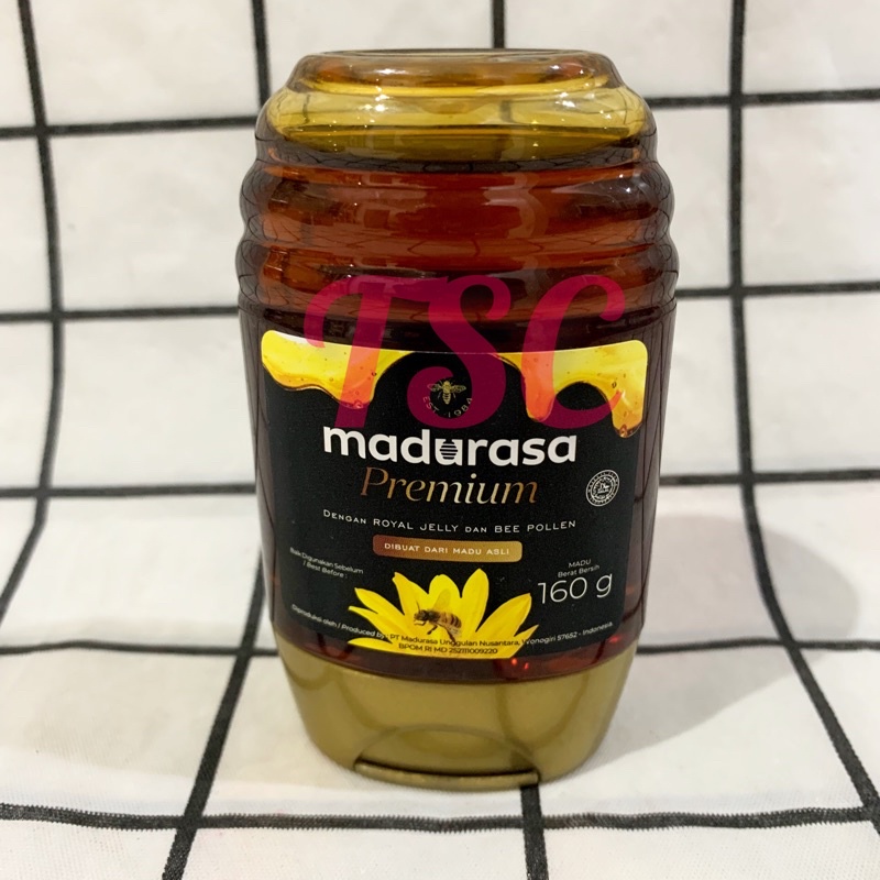 

Madurasa Premium Madu Asli 160gr / Madu Rasa / dengan / royal / jelly / dan bee pollen