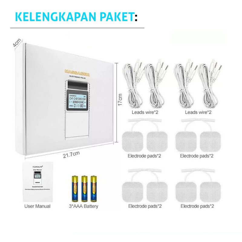❣️Garansi&amp;Hadiah❣️ALAT PIJAT TERAPI LISTRIK TENS&amp;EMS REFLEKSI AKUPUNTUR ELECTRIC MASSAGE