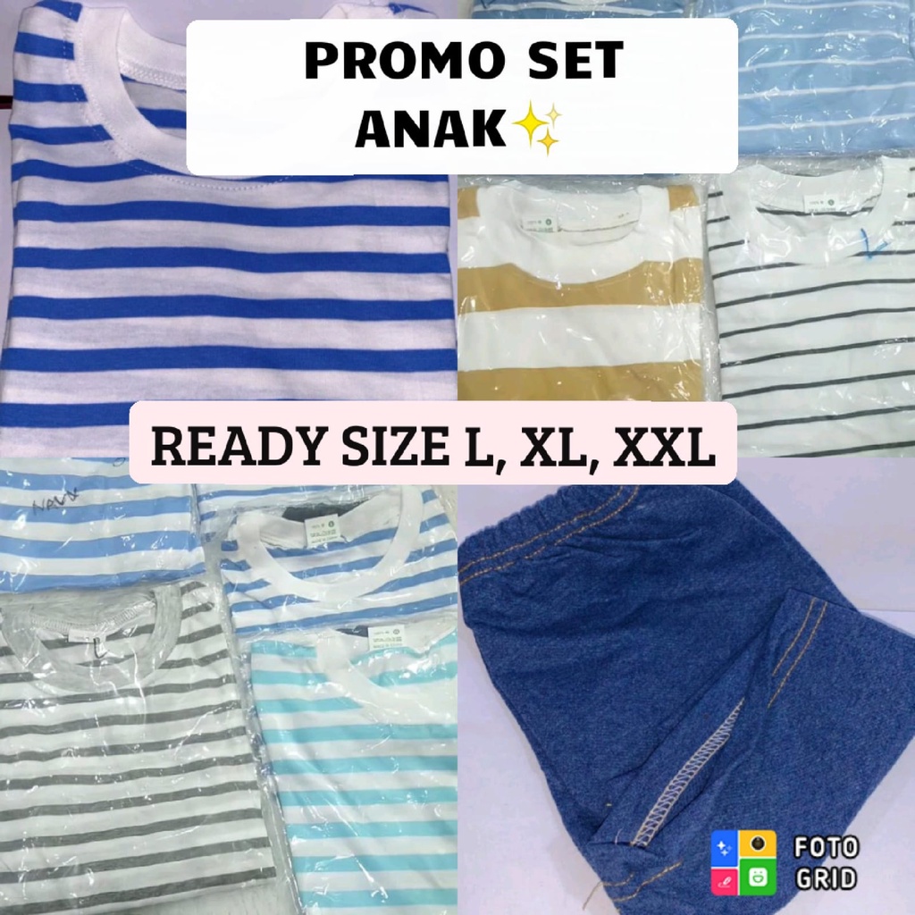 (LOLI-JKT) PROMO CUCI GUDANG STELAN ANAK GARIS-GARIS MURAH MERIAH WARNA RANDOM