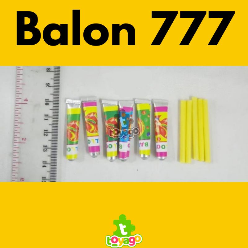 Balon 777 Kecil/Balon Tiup Jadul /Balon Odol Isi +-100 Pcs Grosir Murah